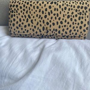 Cute Long Leopard trifold wallet